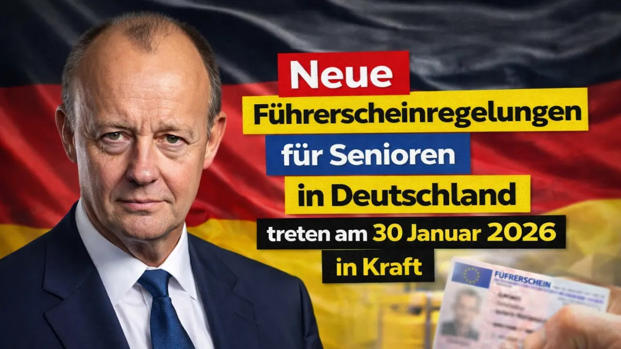 Neue Führerscheinregelungen für Senioren in Deutschland treten am 30 Januar 2026 in Kraft – was ältere Autofahrer wissen müssen.