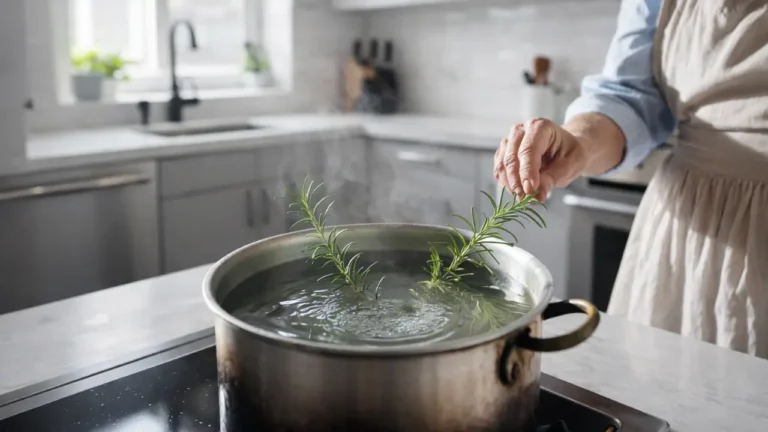Rosmarin zu kochen ist der beste Haushaltstipp, den ich von meiner Großmutter gelernt habe – und er verändert die Atmosphäre in deinem Zuhause komplett.